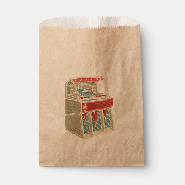 Bolsa De Papel Grunge Jukebox (Anverso)
