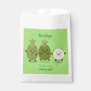 Bolsa De Papel Guayaba feijoa personalizado de piña de cuña ilust