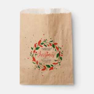 Bolsa De Papel guerra de navidades y tipografía