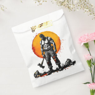 Bolsa De Papel guerrero bárbaro fantasía medieval fuerza hummer