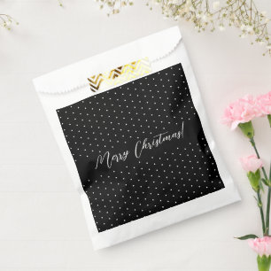 Bolsa De Papel Guión elegante negro personalizado