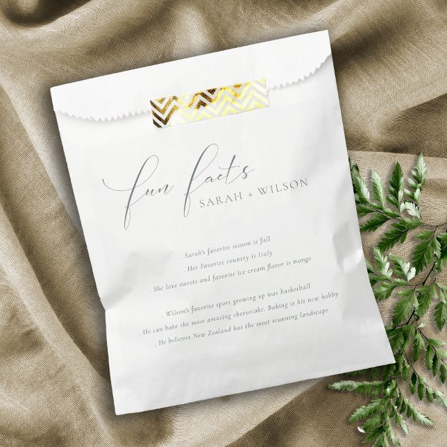 Bolsa De Papel Guión simple Boda blanco negro datos divertidos (Subido por el creador)