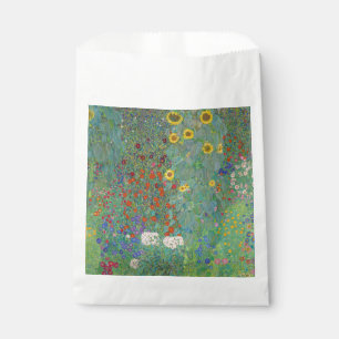 Bolsa De Papel Gustav Klimt - Jardín de campo con girasoles