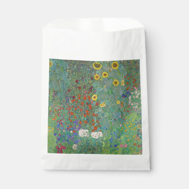 Bolsa De Papel Gustav Klimt - Jardín de campo con girasoles (Anverso)