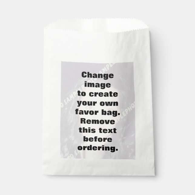 Bolsa De Papel Hacer su propia foto personalizada de plantilla (Anverso)