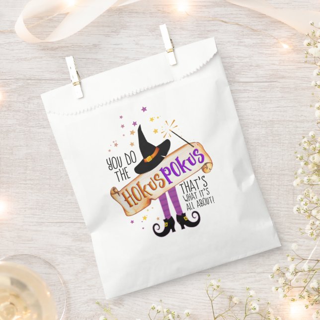 Bolsa De Papel Haces el Hokus Pokus Witch Magic ID982 (Cortado)