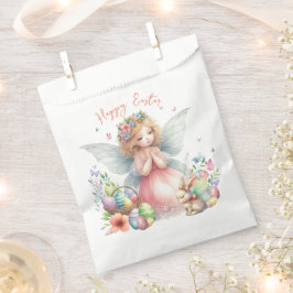 Bolsa De Papel Hada de Pascua de primavera en acuarela