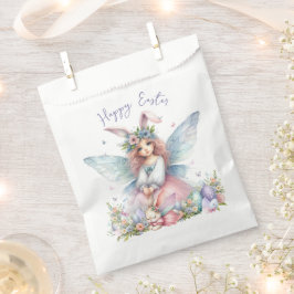 Bolsa De Papel Hada de Pascua de primavera en acuarela