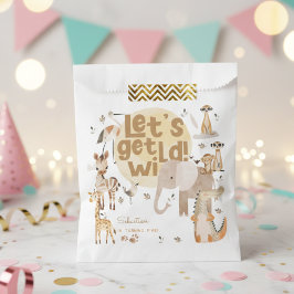 Bolsa De Papel Hagamos cumpleaños a los niños de los animales sal