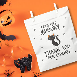 Bolsa De Papel Hagamos que la tipografía gótica del gato retro se