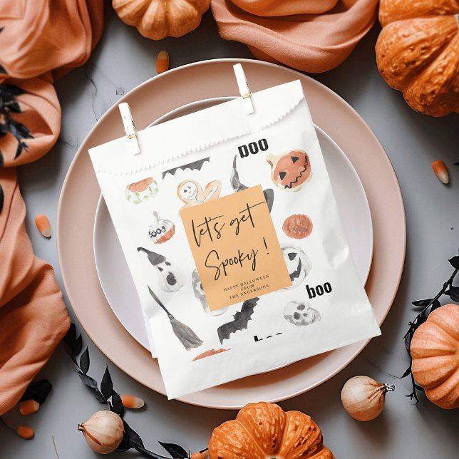 Bolsa De Papel Hagamos Spooky | Fiesta de Halloween | (Subido por el creador)