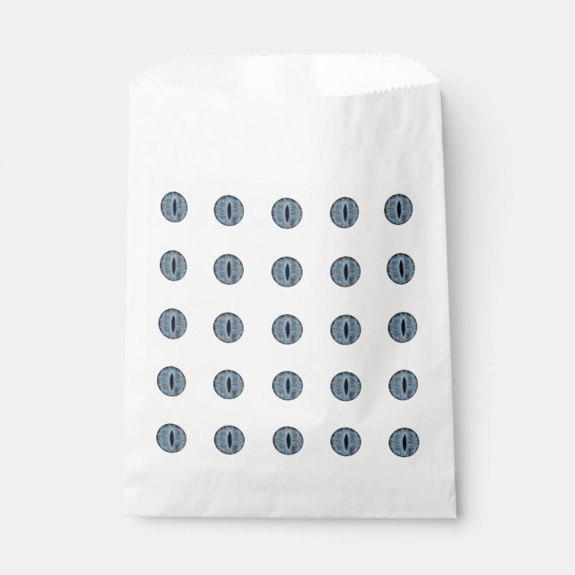 Bolsa De Papel Halloween Blue Polka Dot Eyes (Anverso)