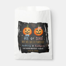 Bolsa De Papel Halloween Calabaza género revelar Fiesta