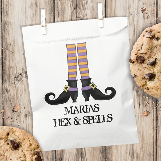 Bolsa De Papel Halloween Cute Whimsical Witch Simple Stockings (Subido por el creador)