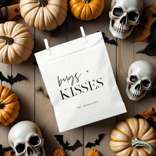 Bolsa De Papel Halloween de bichos y besos
