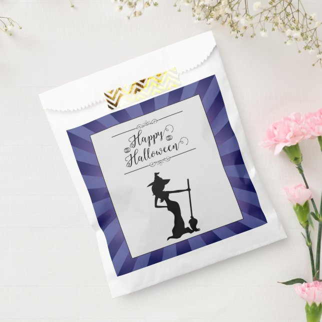 Bolsa De Papel Halloween de brujas moradas Starburst (Sellado)