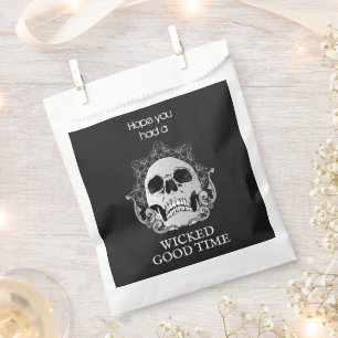 Bolsa De Papel Halloween de calavera Malvado trato del buen tiemp