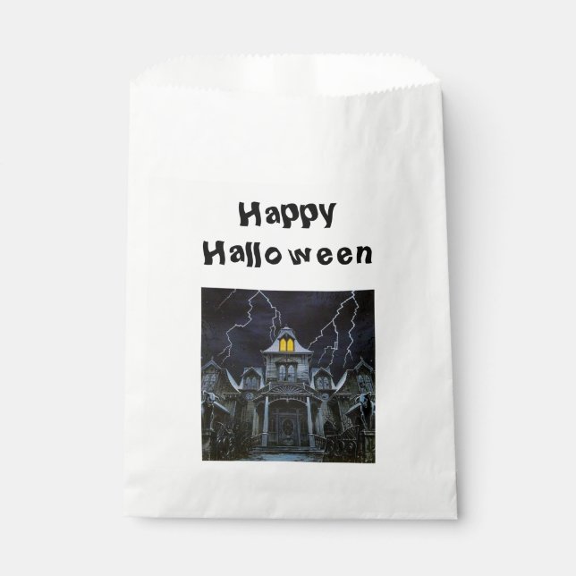Bolsa De Papel Halloween de la casa de Haunted (Anverso)