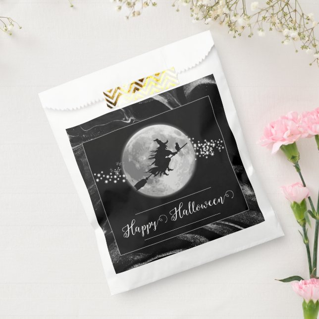 Bolsa De Papel Halloween de silueta negra (Sellado)