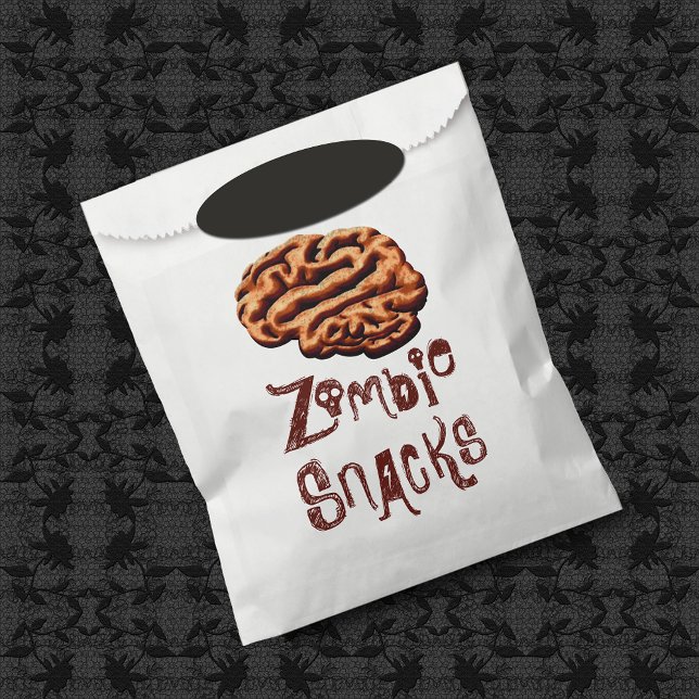 Bolsa De Papel Halloween de Zombie Snacks (Subido por el creador)