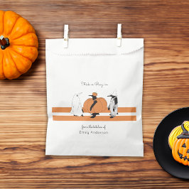 Bolsa De Papel Halloween divertido de calabaza Pingüino