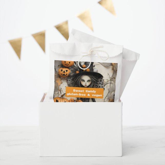 Bolsa De Papel Halloween Dulce Candy sin gluten y vegano (Fiesta)