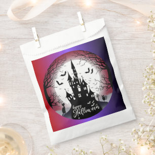 Bolsa De Papel Halloween feliz de luna llena en casa