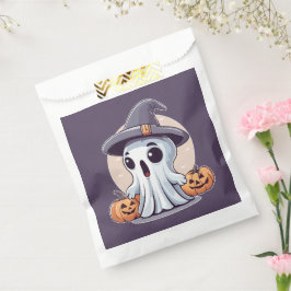 Bolsa De Papel Halloween: Geist mit Kürbissen - 