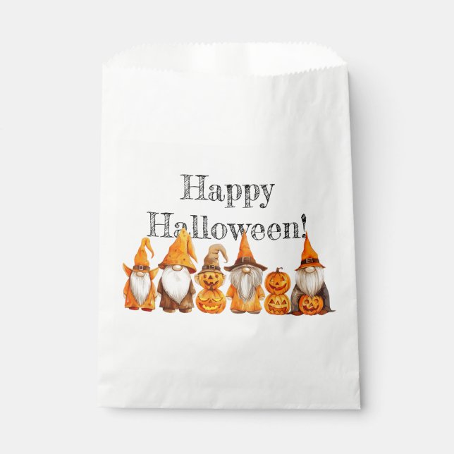 Bolsa De Papel Halloween Gnomes (Anverso)