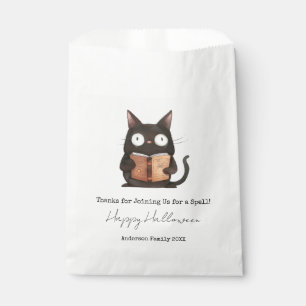 Bolsa De Papel Halloween Gracias Fiesta De La Familia Cat