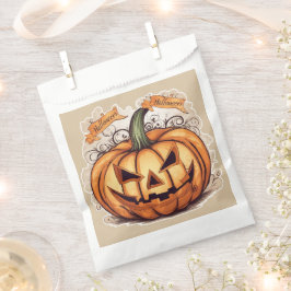 Bolsa De Papel Halloween: Großer Kürbis - 