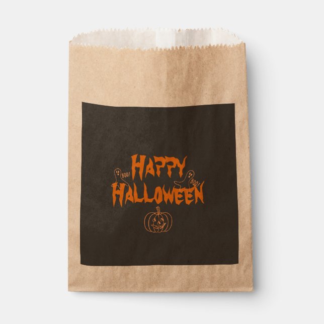 Bolsa De Papel Halloween Happy Spooky (Anverso)