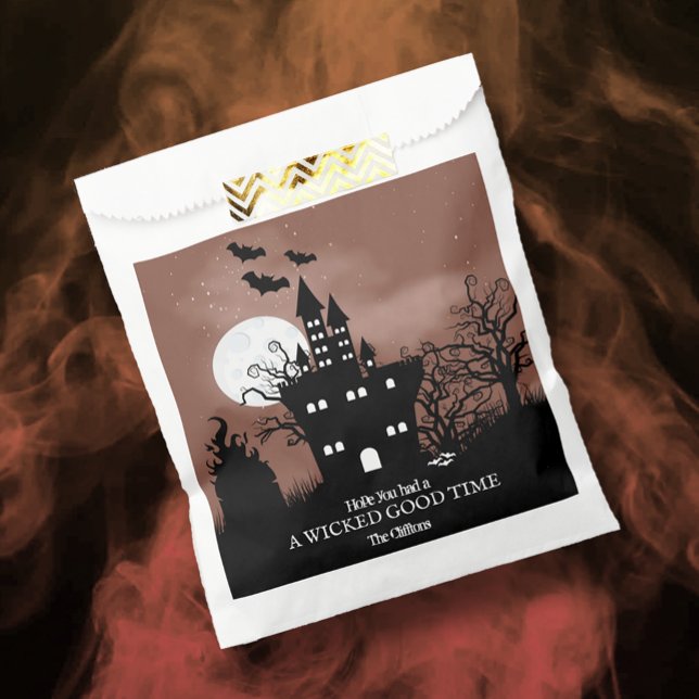 Bolsa De Papel Halloween Haunted House (Subido por el creador)