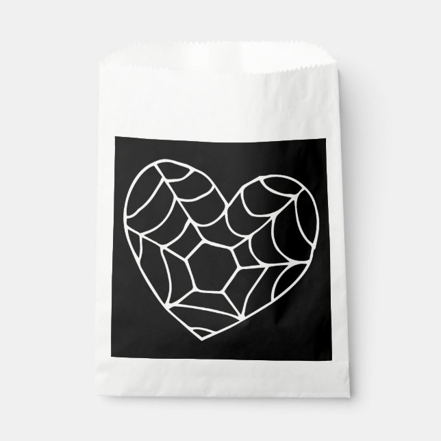 Bolsa De Papel halloween heart spiderweb cobweb (Anverso)