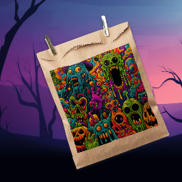 Bolsa De Papel Halloween Party | Zombie y monstruos