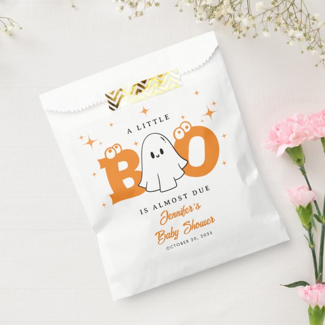 Bolsa De Papel Halloween Pequeño Boo Aburrido Fall Baby Shower (Sellado)