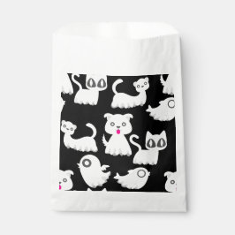 Bolsa De Papel halloween perro de hurón fantasma negro