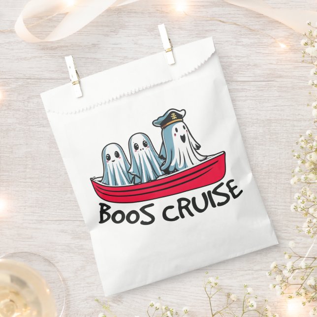 Bolsa De Papel Halloween Pun-boos (Cortado)