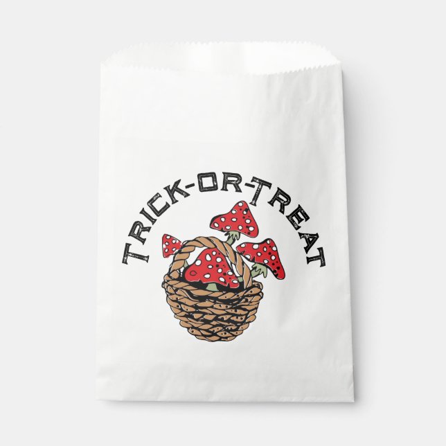 Bolsa De Papel Halloween Red Cap Mushrooms (Anverso)