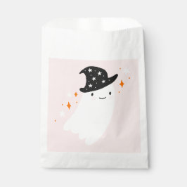 Bolsa De Papel Halloween rosa fantasma Witch