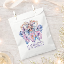 Bolsa De Papel Halloween rosa personalizado