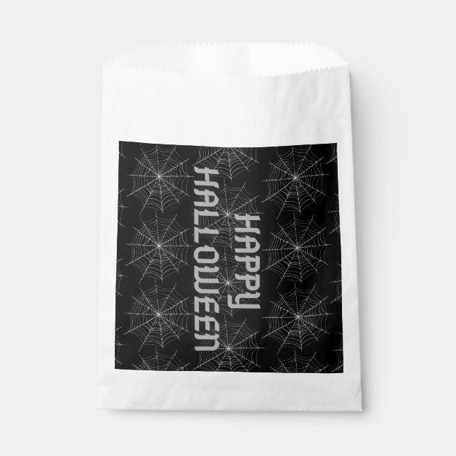 Bolsa De Papel Halloween Spiderweb (Anverso)