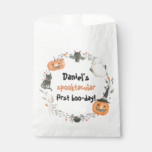 Bolsa De Papel Halloween Spooktacular Cumpleaños Decoración Favor