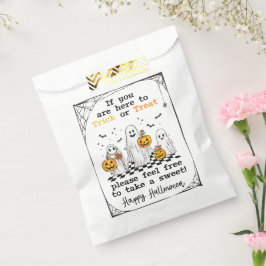 Bolsa De Papel Halloween toma un bolso de botín de golosinas para