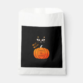 Bolsa De Papel Halloween: Trick de calabaza de gato negro naranja