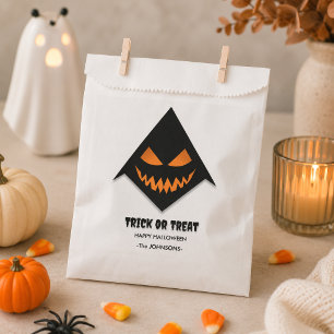 Bolsa De Papel Halloween Truco o Trato - Cara Asustadiza Personal