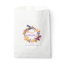 Halloween - Watercolour Wreath "Happy Haunting"