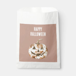 Bolsa De Papel Halloween Western Cowgirl Cowboy Orange Pumpkin