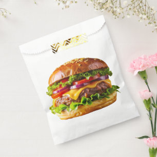 Bolsa De Papel Hamburguesa con queso apetitosa de SlipperyJoe's c