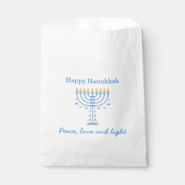 Bolsa De Papel Hannukah party favor bag - Happy Hanukkah